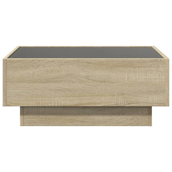 LED Couchtisch Sonoma Eiche 70x50 cm