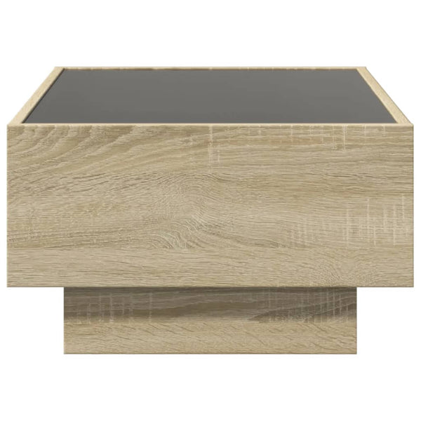 LED Couchtisch Sonoma Eiche 70x50 cm