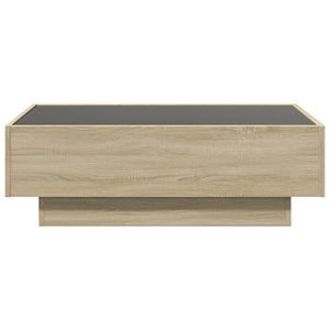 LED Couchtisch Sonoma Eiche 90x50 cm