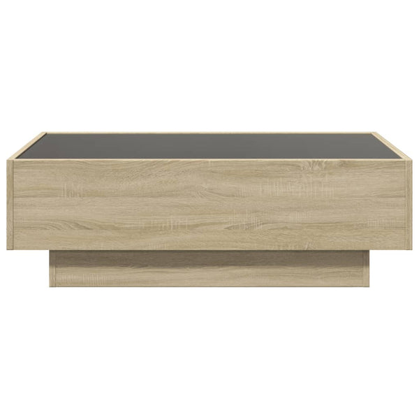 LED Couchtisch Sonoma Eiche 90x50 cm