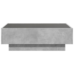LED Couchtisch Betongrau 90x50 cm