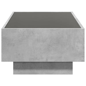 LED Couchtisch Betongrau 90x50 cm
