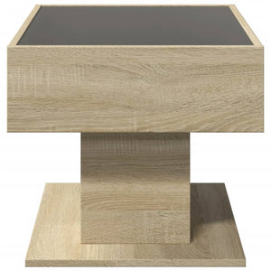 LED Couchtisch Sonoma Eiche 70x50 cm