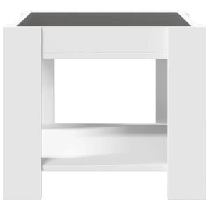 LED Couchtisch Weiß 53x53 cm