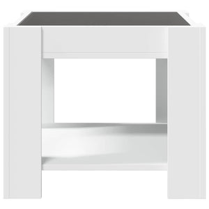 LED Couchtisch Weiß 53x53 cm