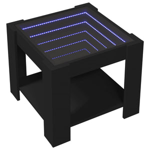 LED Couchtisch Schwarz 53x53 cm