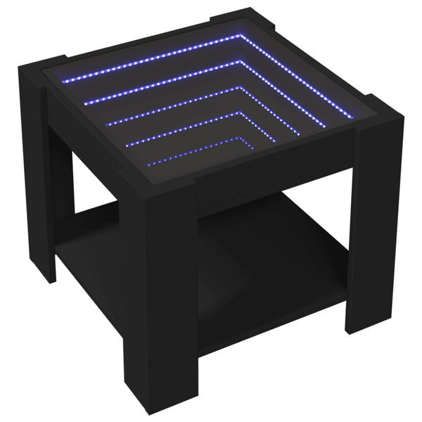 LED Couchtisch Schwarz 53x53 cm