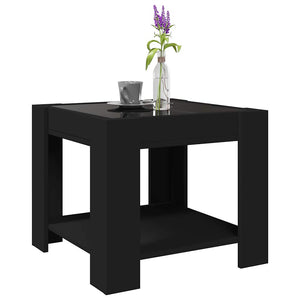 LED Couchtisch Schwarz 53x53 cm