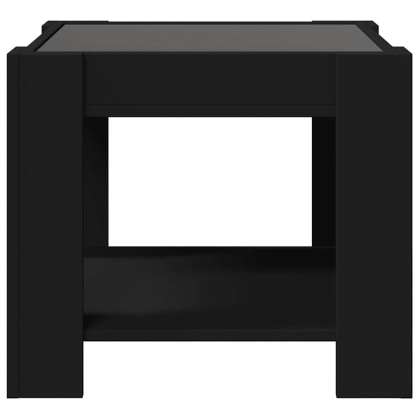 LED Couchtisch Schwarz 53x53 cm