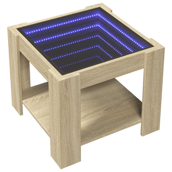 LED Couchtisch Sonoma Eiche