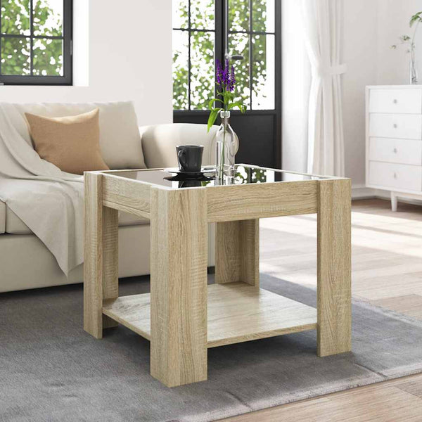 LED Couchtisch Sonoma Eiche
