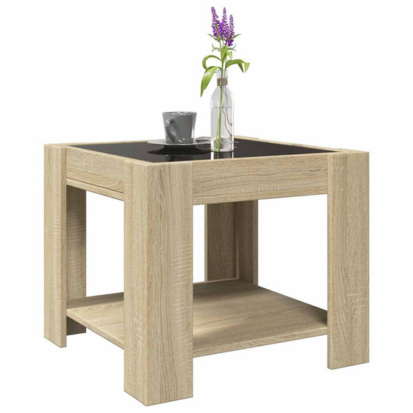 LED Couchtisch Sonoma Eiche