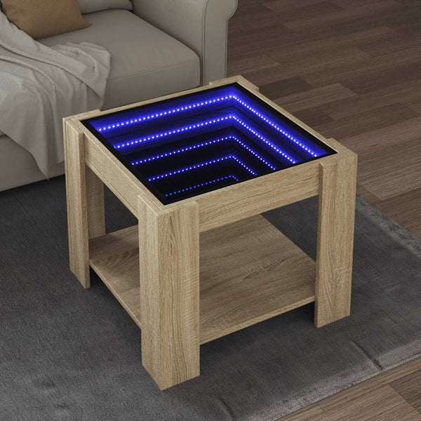 LED Couchtisch Sonoma Eiche