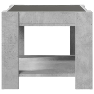 LED Couchtisch Betongrau 53x53 cm