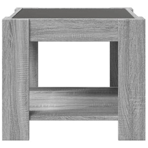 LED Couchtisch Grau Sonoma 53x53 cm