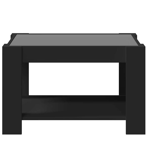 LED Couchtisch Schwarz 73x53 cm