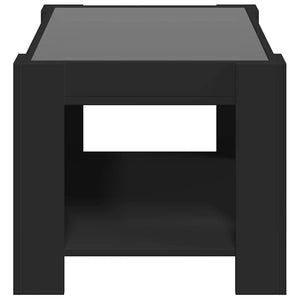 LED Couchtisch Schwarz 73x53 cm