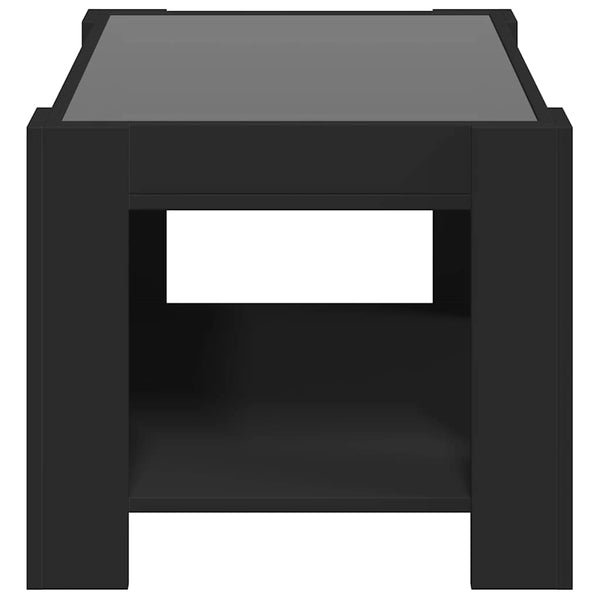 LED Couchtisch Schwarz 73x53 cm