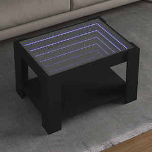 LED Couchtisch Schwarz 73x53 cm