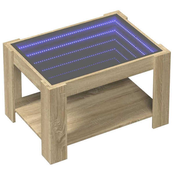 LED Couchtisch Sonoma Eiche
