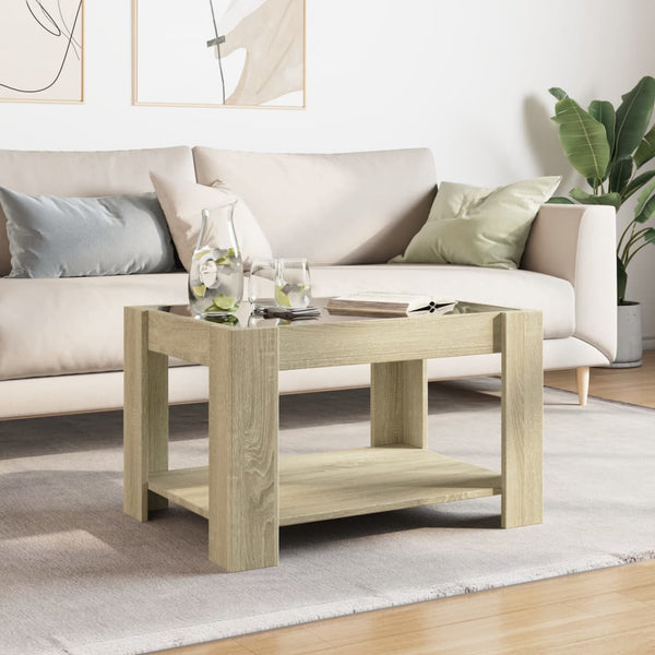 LED Couchtisch Sonoma Eiche