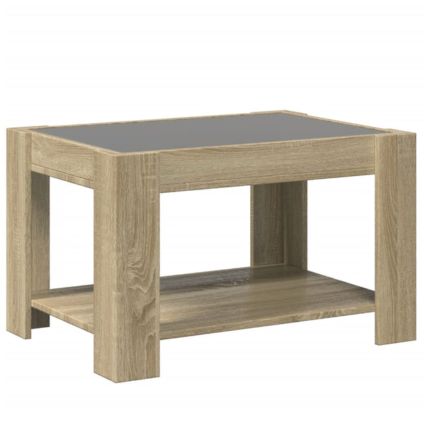 LED Couchtisch Sonoma Eiche