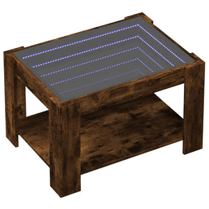 LED Couchtisch Räuchereiche 73x53 cm