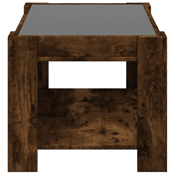 LED Couchtisch Räuchereiche 73x53 cm