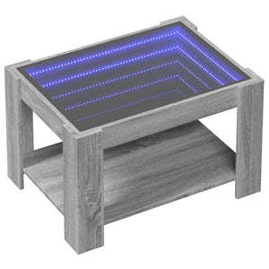 LED Couchtisch Grau Sonoma 73x53 cm