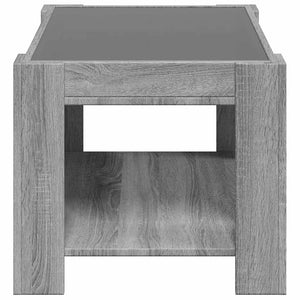 LED Couchtisch Grau Sonoma 73x53 cm