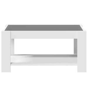 LED Couchtisch Weiß 93x53 cm