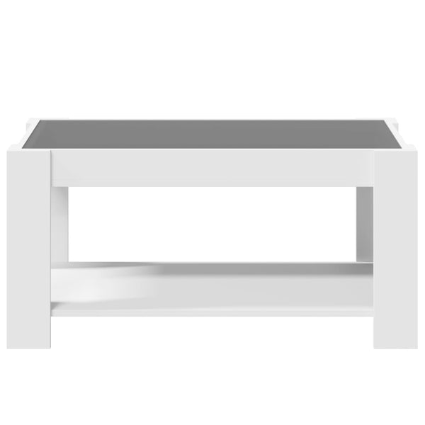 LED Couchtisch Weiß 93x53 cm