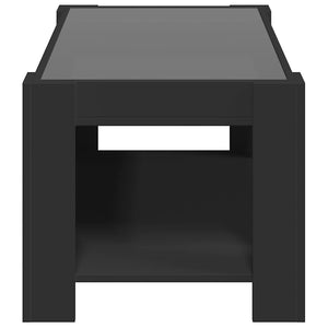 LED Couchtisch Schwarz 93x53 cm