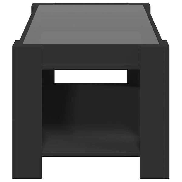 LED Couchtisch Schwarz 93x53 cm