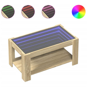 LED Couchtisch Sonoma Eiche