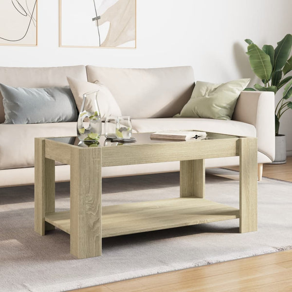 LED Couchtisch Sonoma Eiche