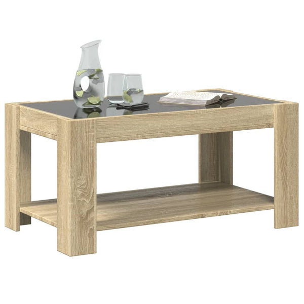 LED Couchtisch Sonoma Eiche