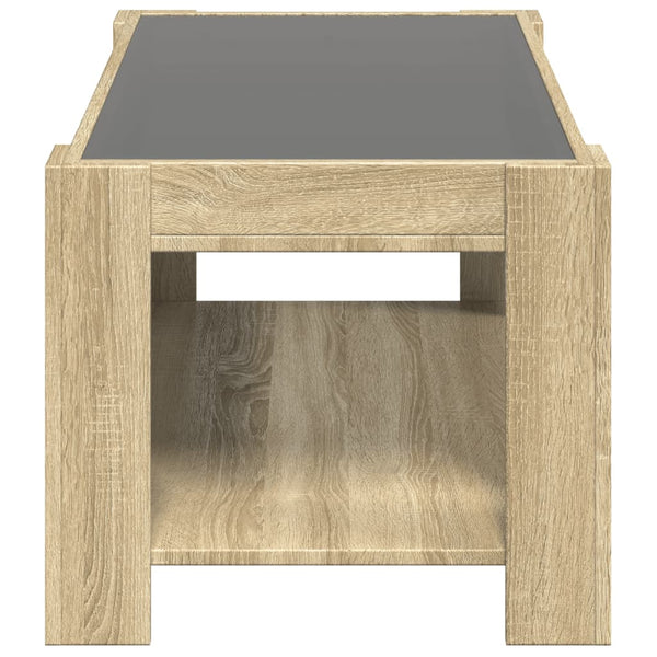 LED Couchtisch Sonoma Eiche
