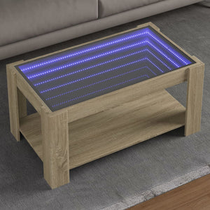LED Couchtisch Sonoma Eiche