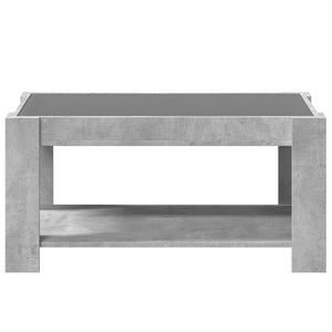 LED Couchtisch Betongrau 93x53 cm