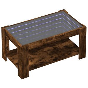 LED Couchtisch Räuchereiche 93 cm