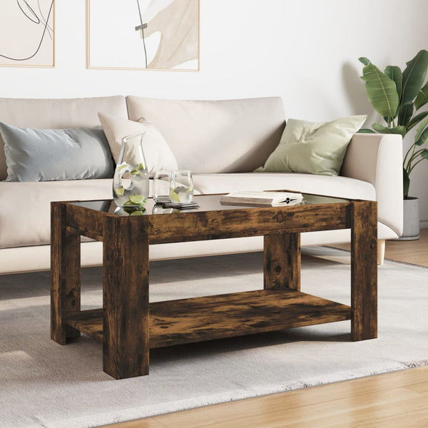 LED Couchtisch Räuchereiche 93 cm