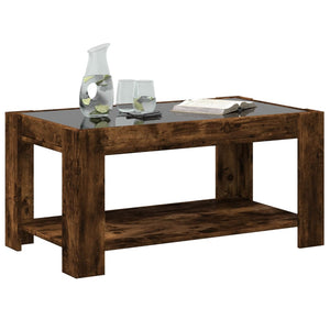 LED Couchtisch Räuchereiche 93 cm