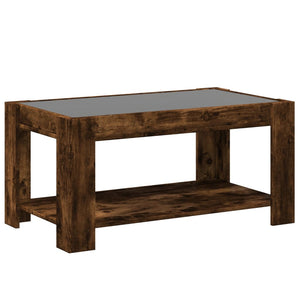 LED Couchtisch Räuchereiche 93 cm