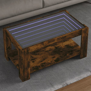 LED Couchtisch Räuchereiche 93 cm