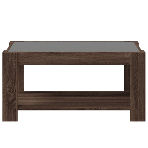 LED Couchtisch Braun Eichen-Optik