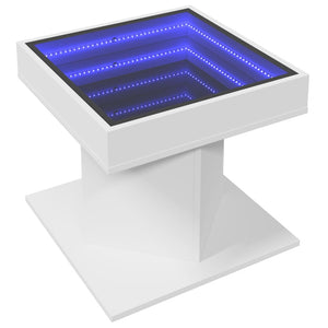 LED Couchtisch Weiß 50x50 cm