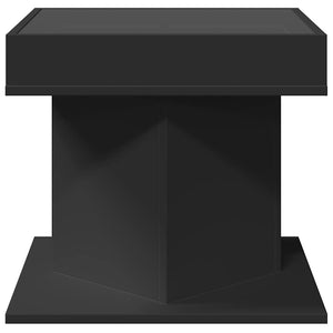 LED Couchtisch Schwarz 50x50 cm