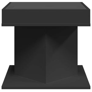 LED Couchtisch Schwarz 50x50 cm