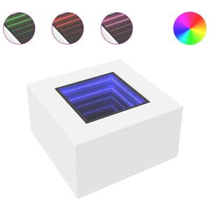 LED Couchtisch Weiß 60x60 cm